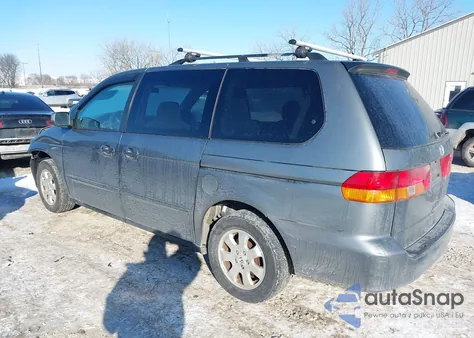 2002 Honda Odyssey Ex z USA, uszkodzony, nr VIN 5FNRL18622B025130